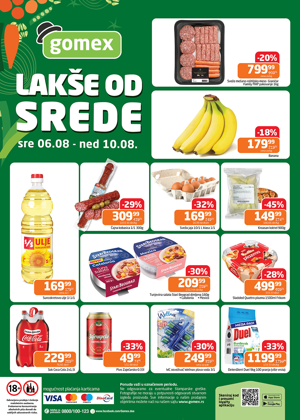gomex lakše od srede