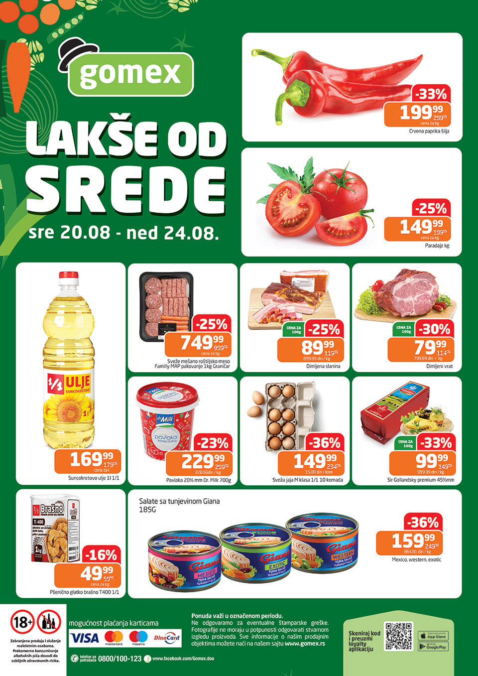 gomex lakše od srede