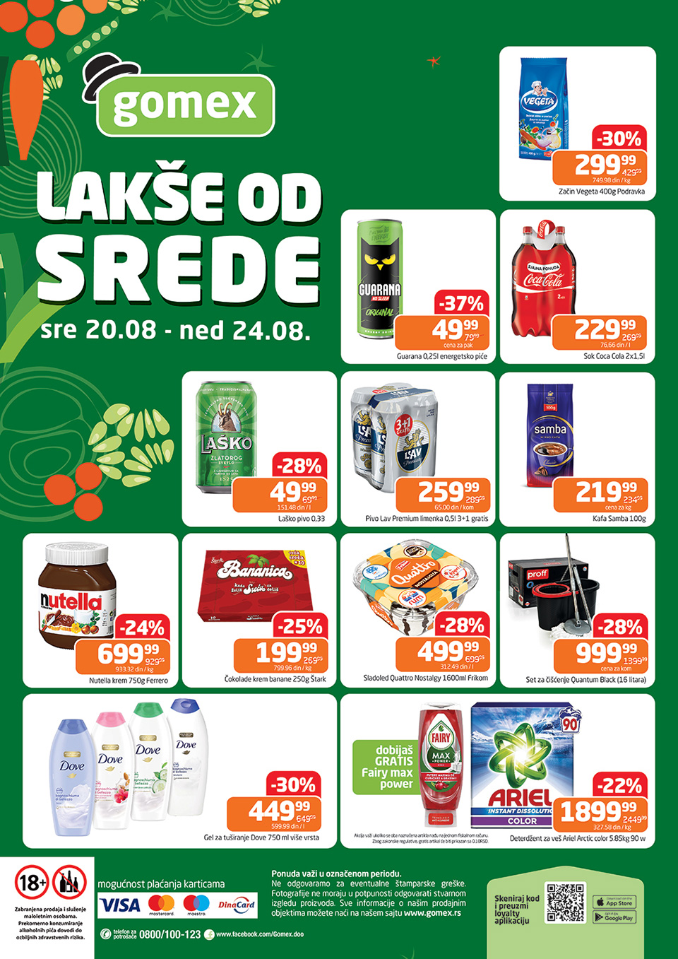 gomex lakše od srede