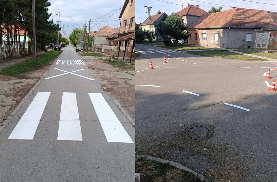 obeležavanje horizontalne saobraćajne signalizacije