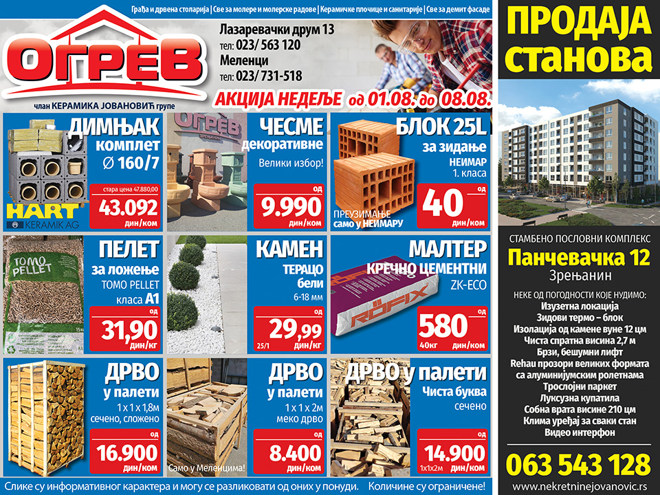 ogrev akcija nedelje