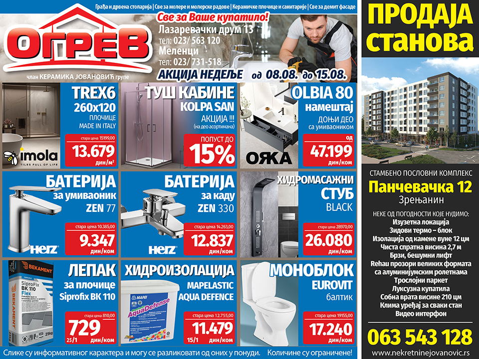 ogrev akcija nedelje