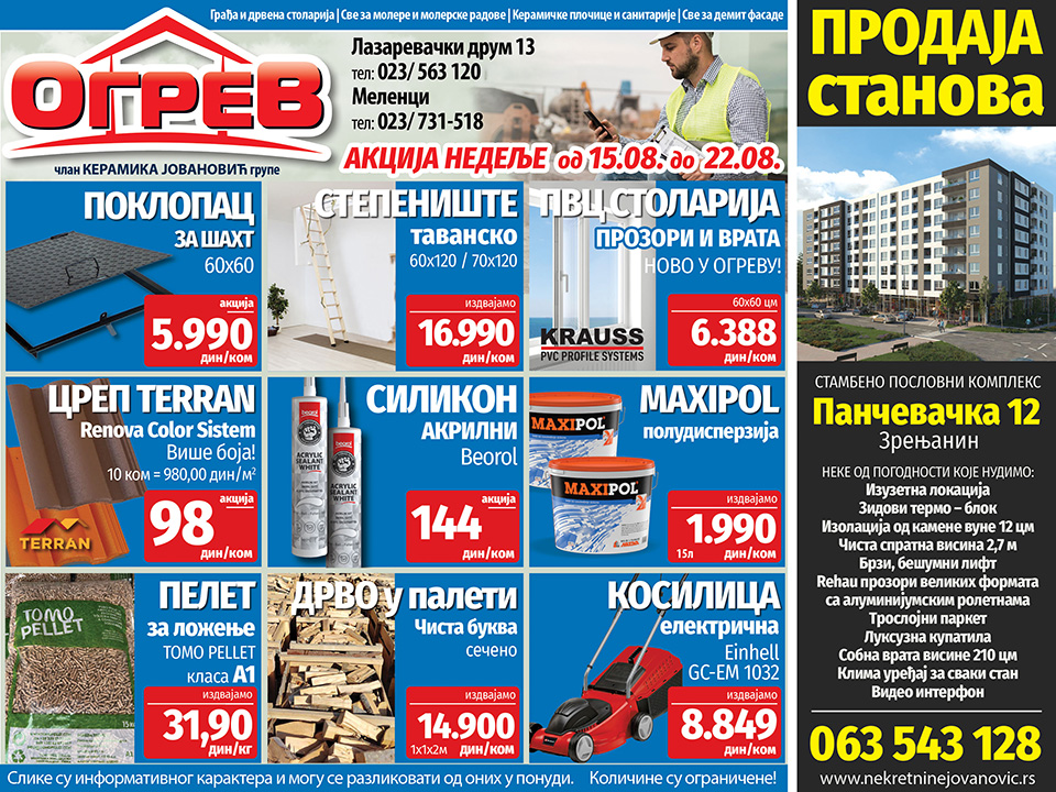 ogrev akcija nedelje
