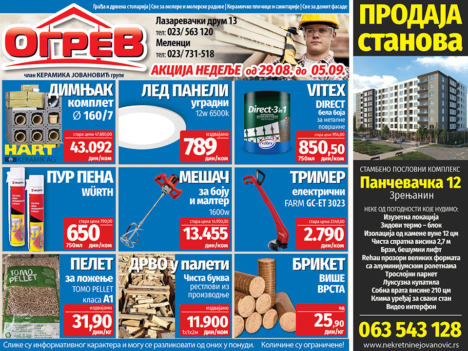 ogrev akcija nedelje