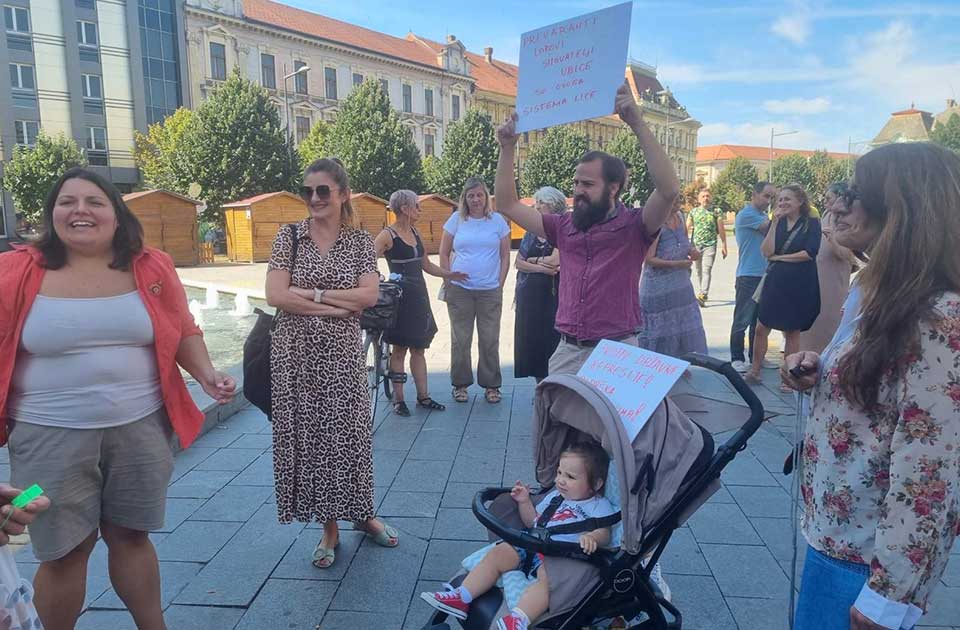 protest podrške studentkinji nikolini sinđelić