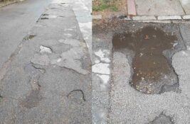 FOTO: Apatinska ulica izgleda kao da su kroz nju prošli tenkovi – sve rupa do rupe