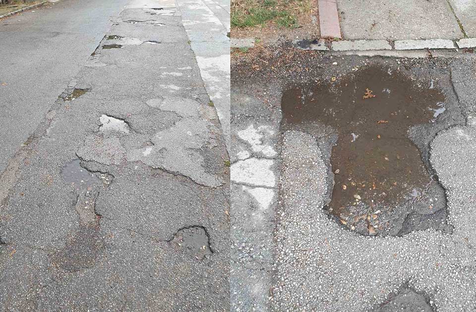 FOTO: Apatinska ulica izgleda kao da su kroz nju prošli tenkovi – sve rupa do rupe