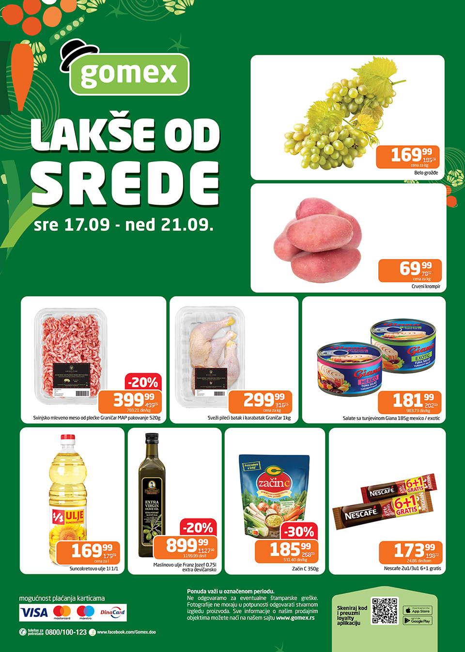 gomex lakše od srede
