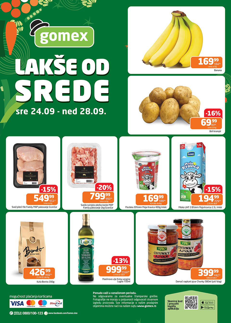 gomex lakše od srede