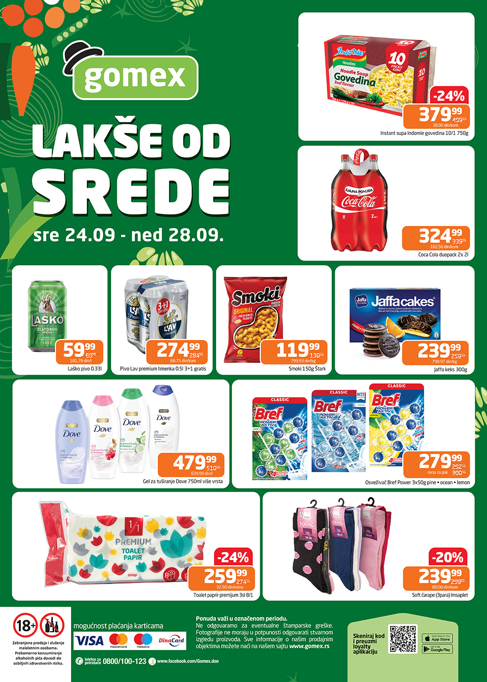 gomex lakše od srede