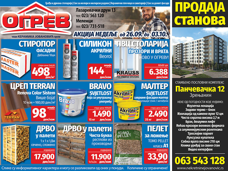 nedeljna akcija ogreva