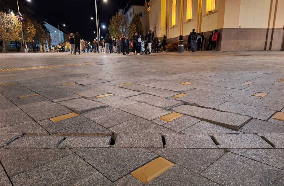 doček pešaka iz vršca