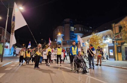 doček pešaka iz vršca