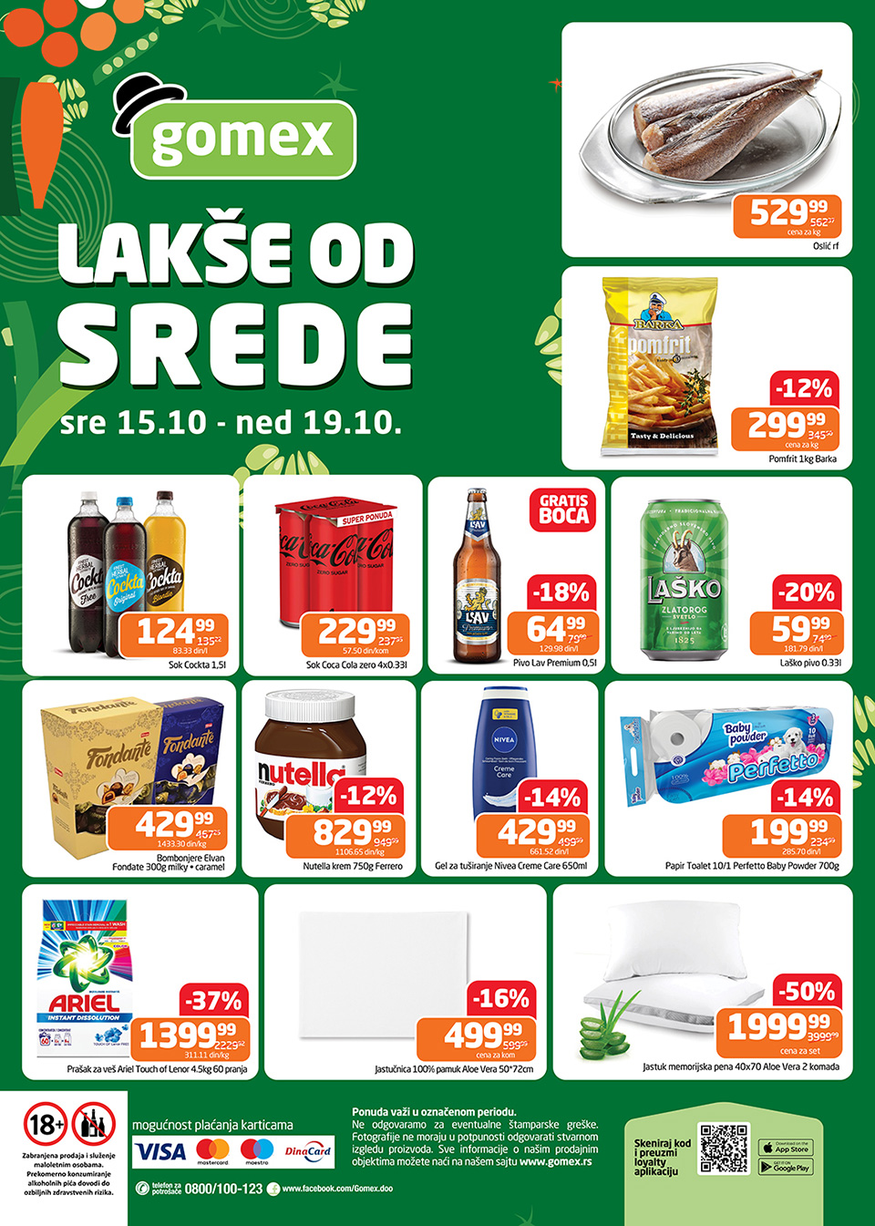 gomex lakše od srede