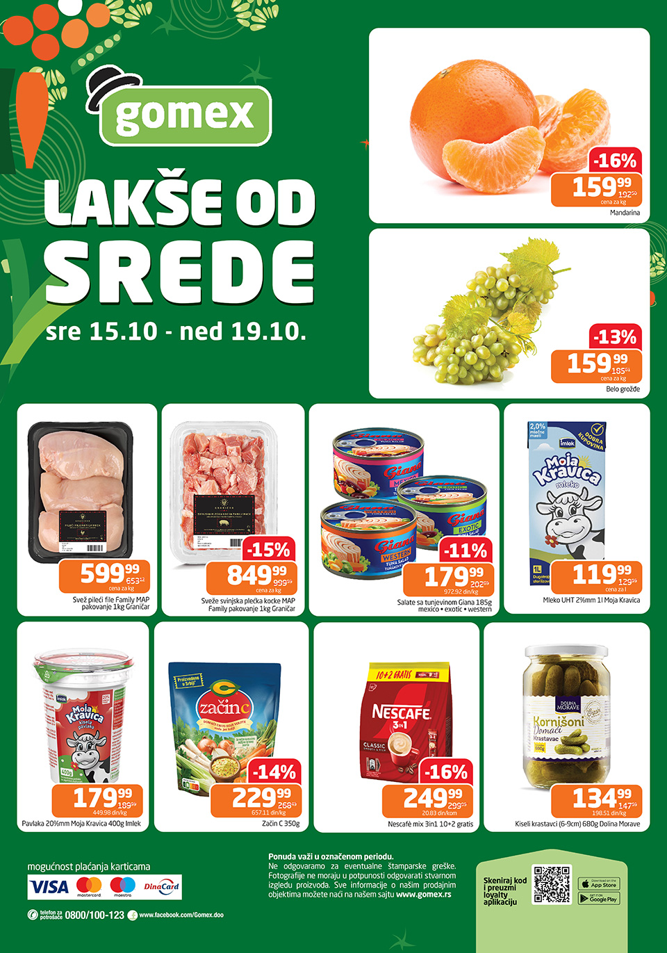 gomex lakše od srede