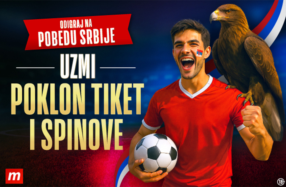 REGISTRUJ SE, IGRAJ NA SRBIJU I UZMI POKLON TIKET I BESPLATNE SPINOVE – BEZ OBZIRA NA ISHOD! REGISTRUJ SE, IGRAJ NA SRBIJU I UZMI POKLON TIKET I BESPLATNE SPINOVE – BEZ OBZIRA NA ISHOD!