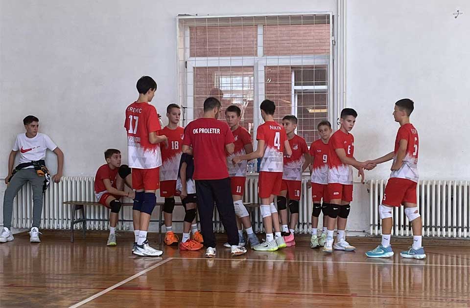 odbojkaši odbojkaškog kluba proleter