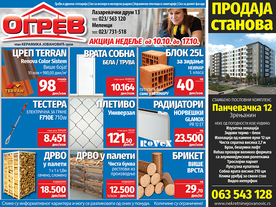 ogrev akcija nedelje