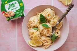 Pasta sa humusom i limunom: Savršen balans kremastog i osvežavajućeg Pasta sa humusom i limunom: Savršen balans kremastog i osvežavajućeg