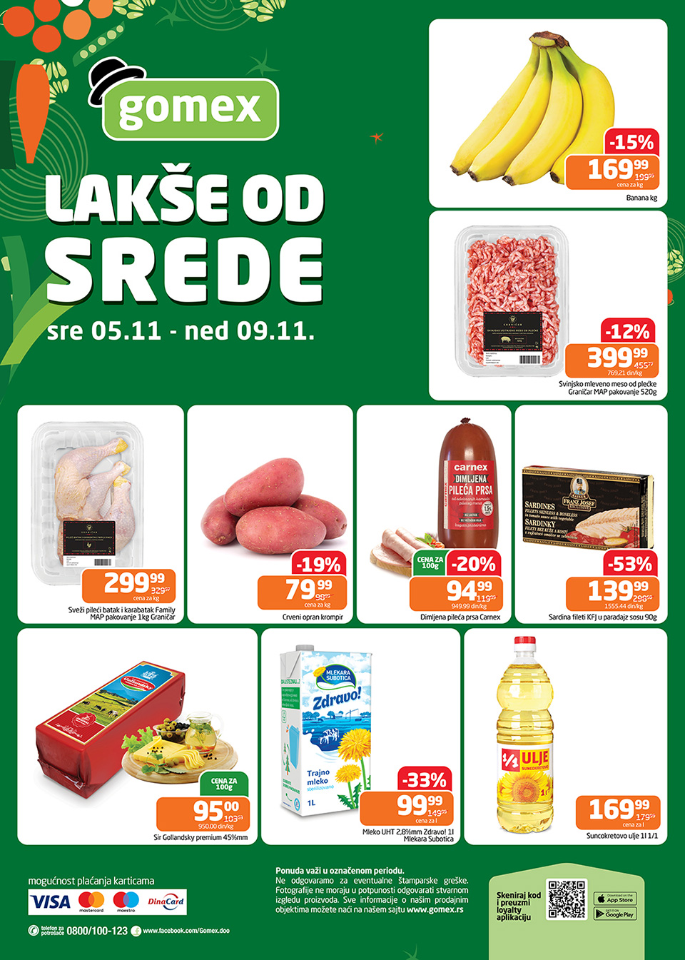 gomex lakše od srede