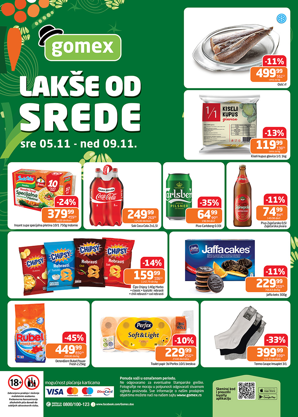 gomex lakše od srede