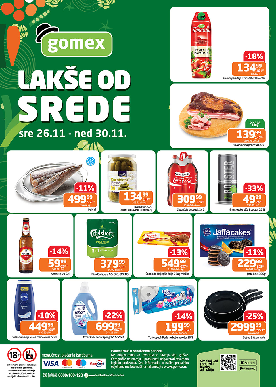 gomex lakše do srede