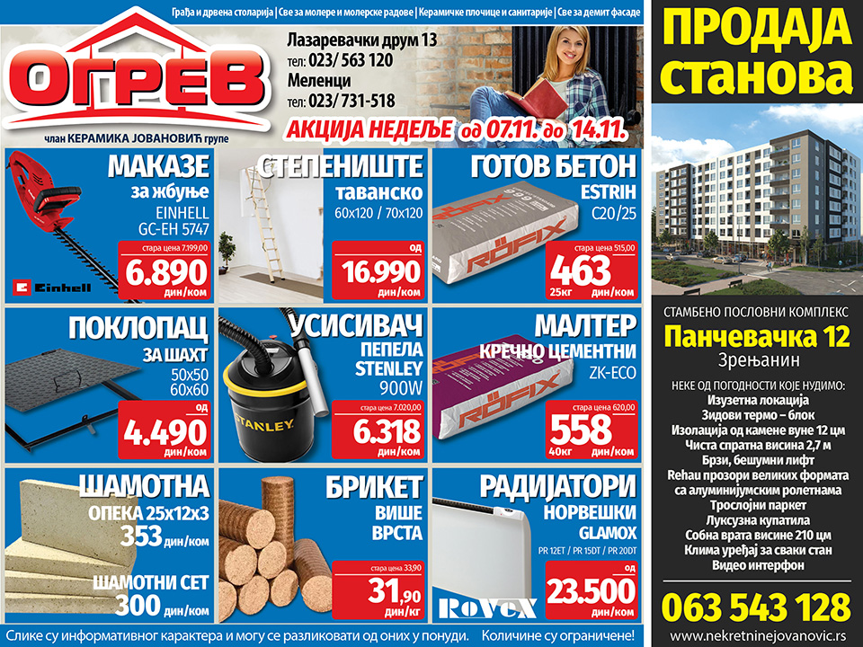 ogrev akcija nedelje