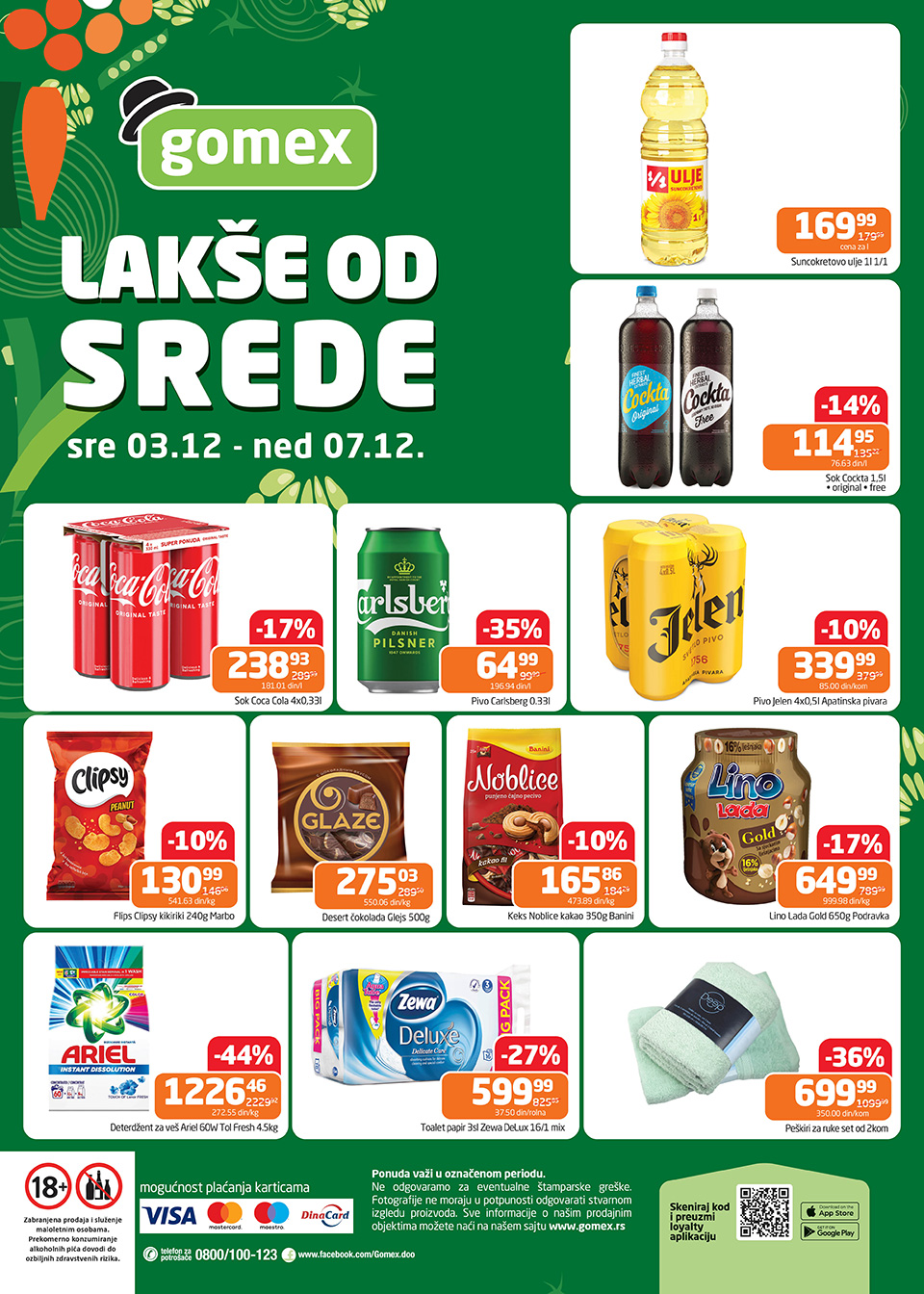 gomex lakše od srede