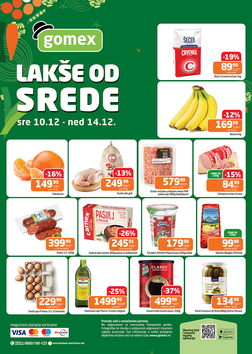 gomex lakše od srede