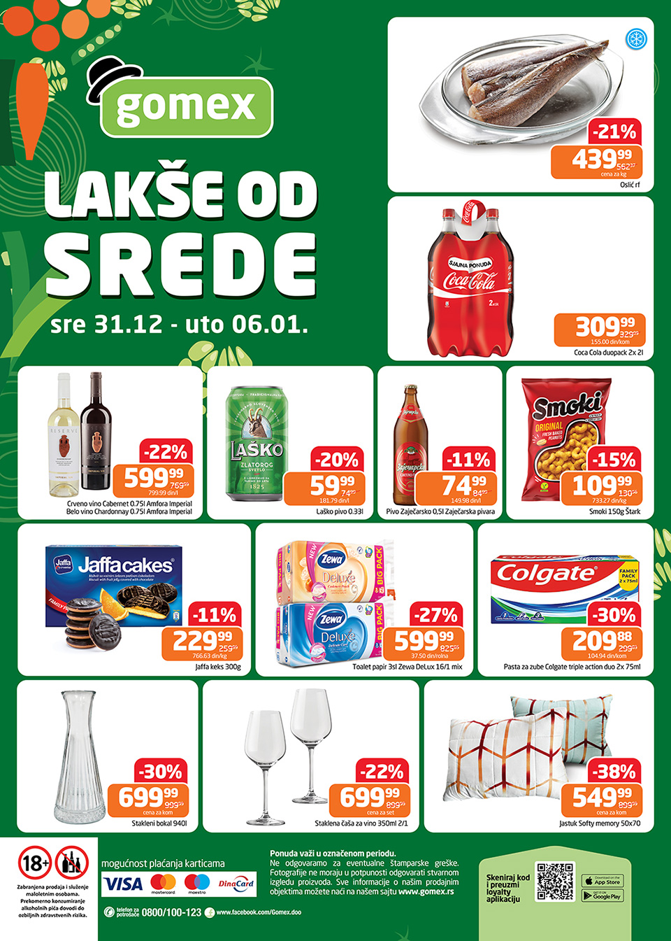 gomex lakše od srede