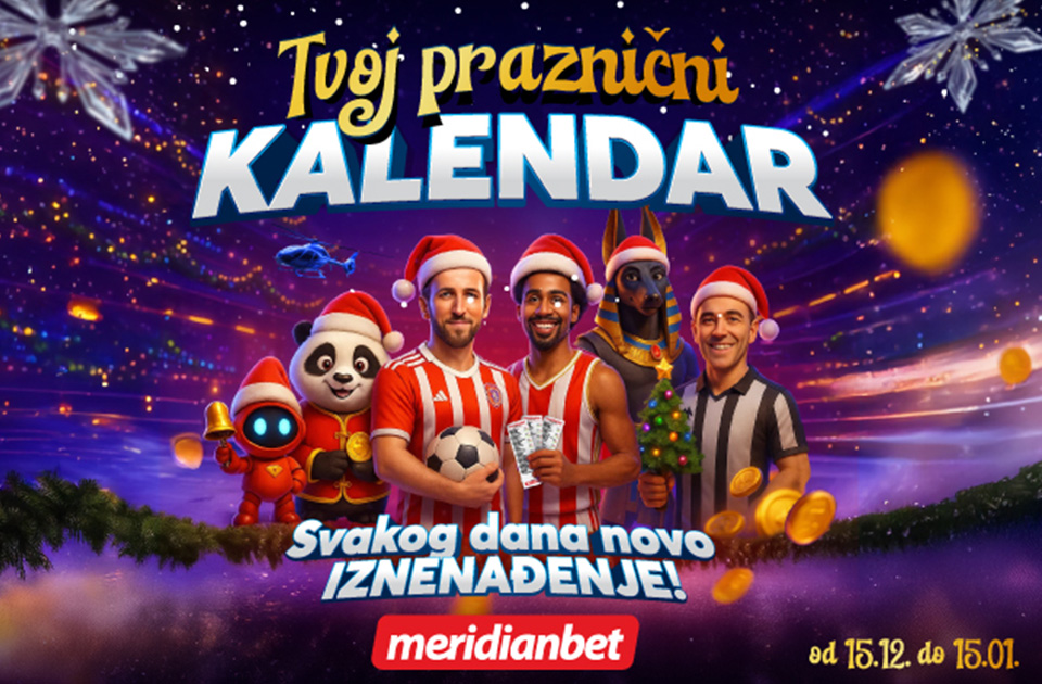 Novogodišnja euforija u Meridianu – otkrijte dnevne izazove i osvojite nagrade! Novogodišnja euforija u Meridianu – otkrijte dnevne izazove i osvojite nagrade!