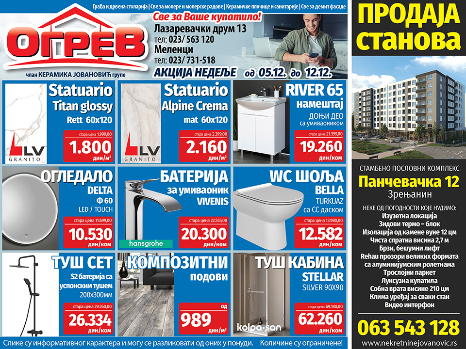 ogrev akcija nedelje