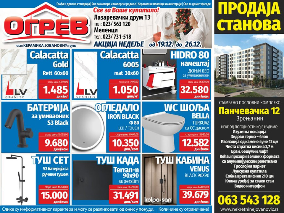 ogrev akcija nedelje