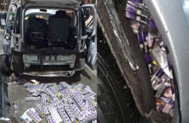 FOTO: Pokušaj krijumčarenja – tovar cigareta skriven u šupljinama automobila