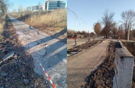 Posle pisanja portala zrenjaninski.com sanirana biciklistička staza Zrenjanin – Ečka