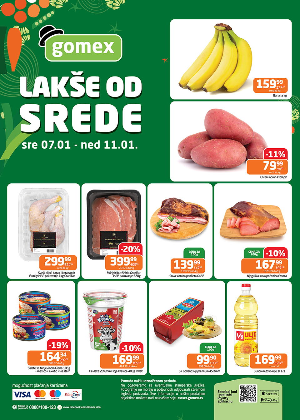 gomex lakše od srede