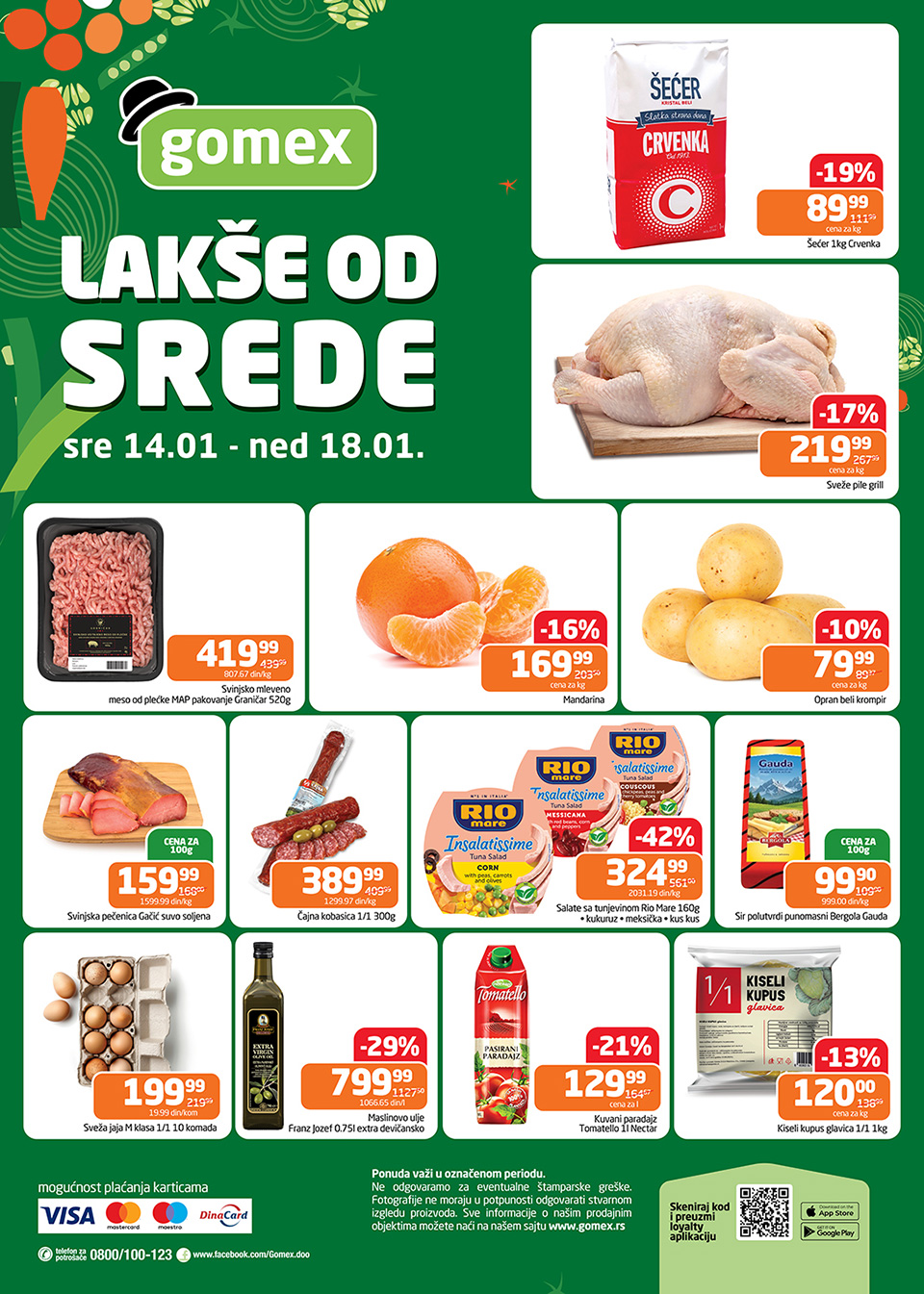 gomex lakše od srede