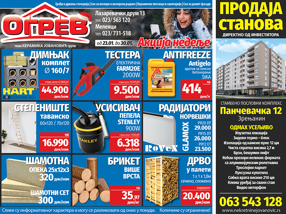 ogrev akcija nedelje