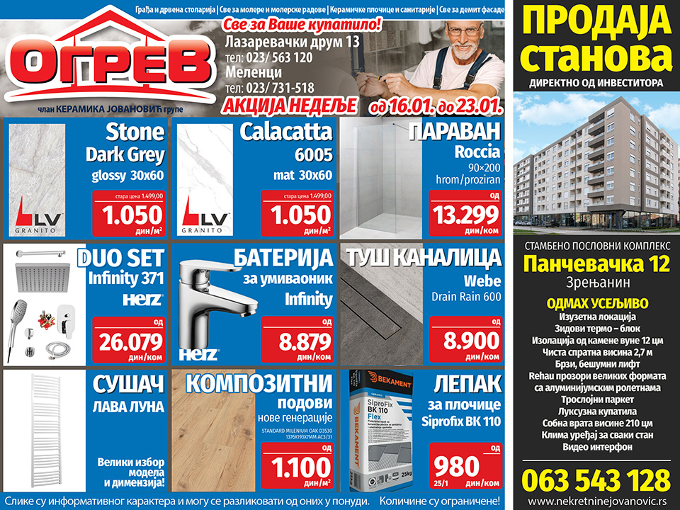 ogrev akcija nedelje