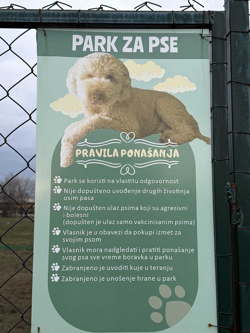 park za pse na bagljašu
