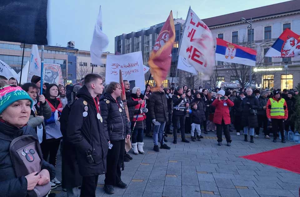 VIDEO: Zrenjaninci još jednom stali uz studente – borba za pravednije društvo se nastavlja