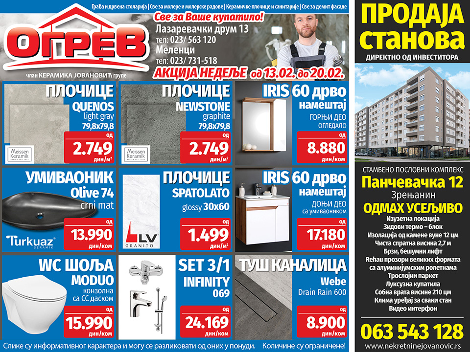 ogrev akcija nedelje