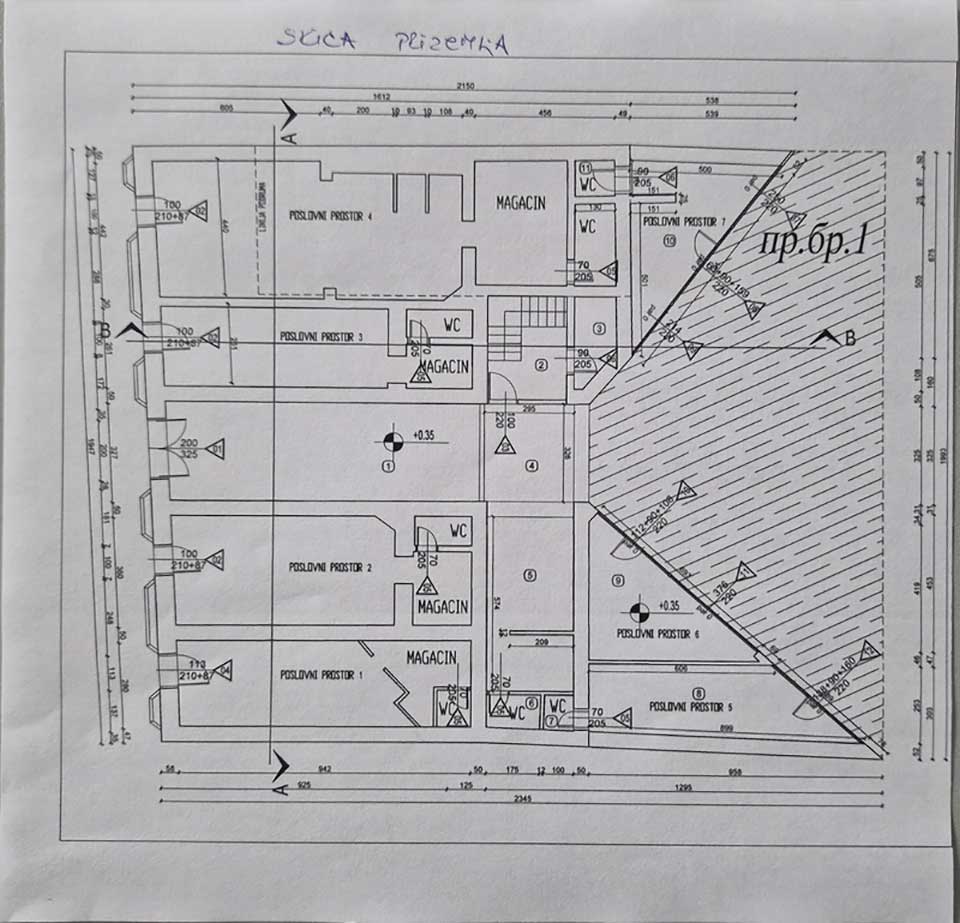 poslovni objekat u centru zrenjanina