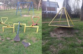 FOTO: Alarm iz Šećeranskog parka – dečije igralište ruinirano, reakcija izostaje