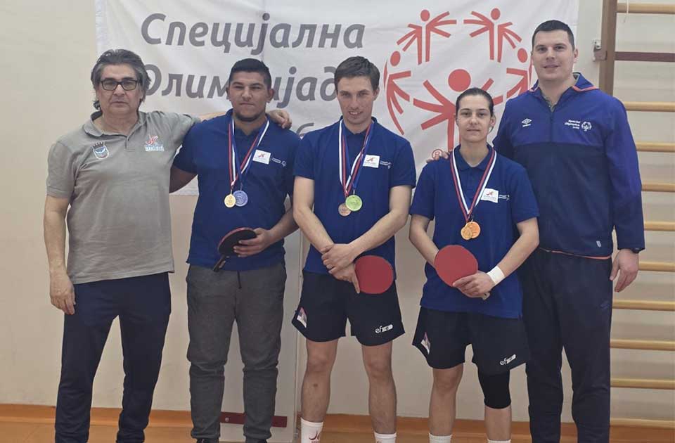 Državno prvenstvo Specijalne olimpijade u stonom tenisu: Zlato za Katarinu i Muhameda