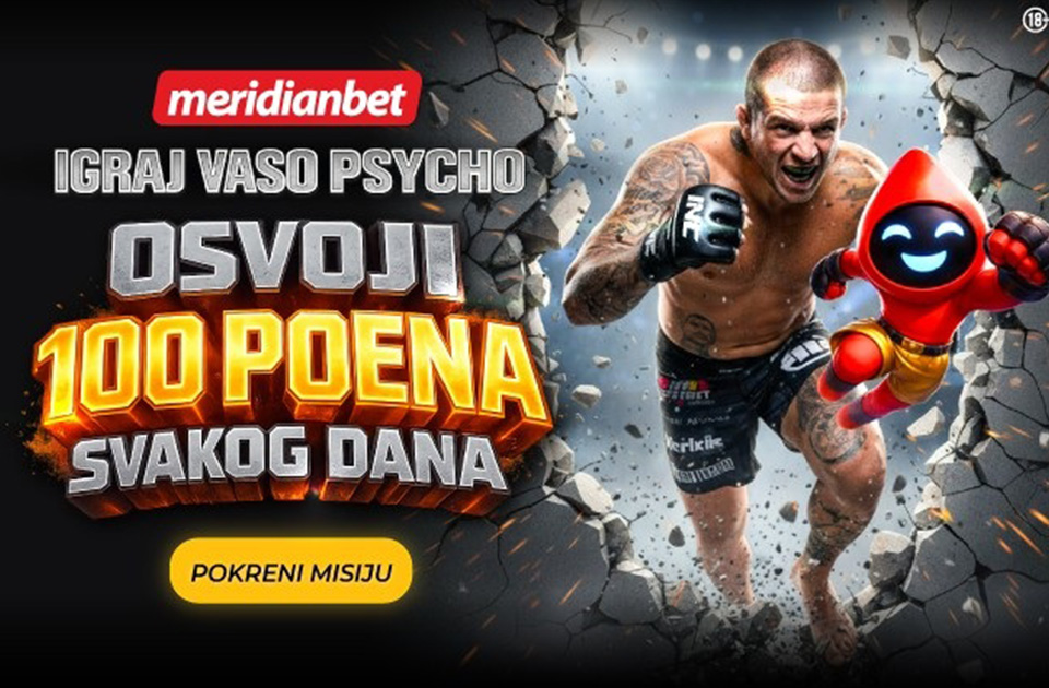NOVA EKSKLUZIVA: VASO PSYCHO u Meridian misijama donosi 100 poena dnevno!
