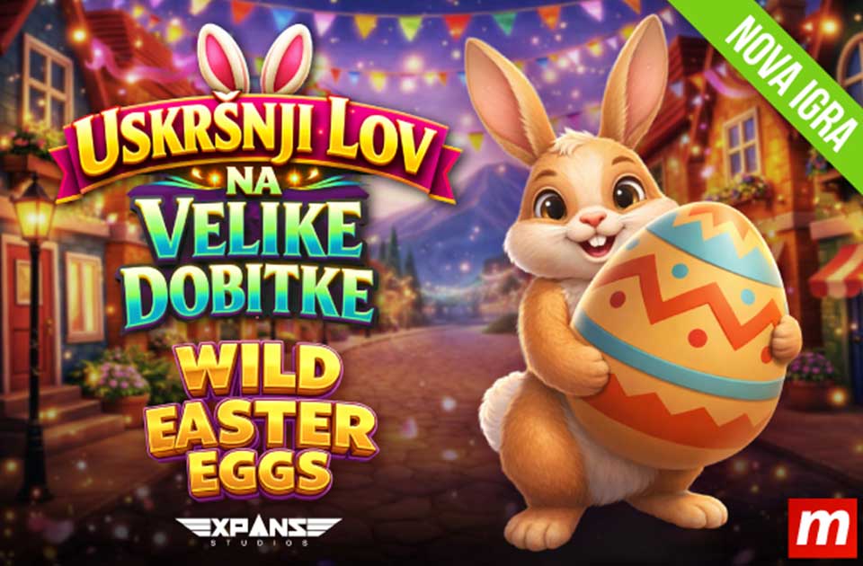Uskršnja čarolija stiže u Meridian: Krenite u lov na sjajne bonuse uz igru „Wild Easter Eggs“!