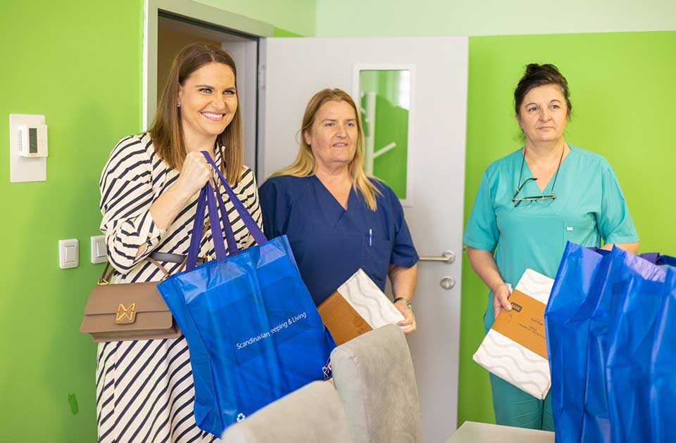 jysk donirao proizvode porodilištima