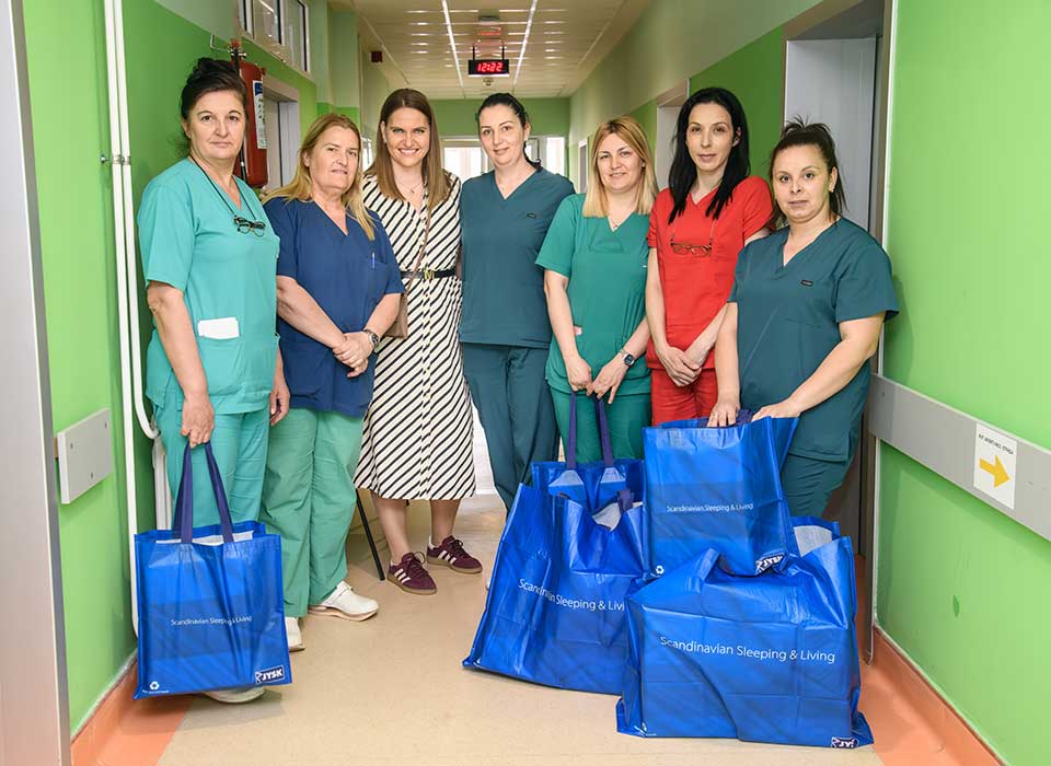 jysk donirao proizvode porodilištima