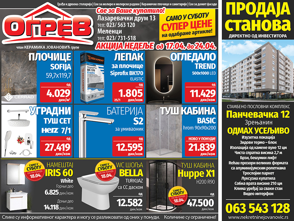 ogrev akcija nedelje